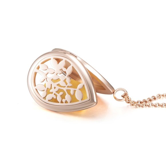 Stainless Steel Aromatherapy locket Necklace - Picture 3 of 3